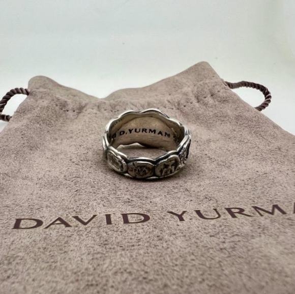 David Yurman Shipwreck Coin Band Ring - Picture 4 of 4